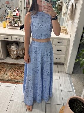Crop top + maxi skirt set